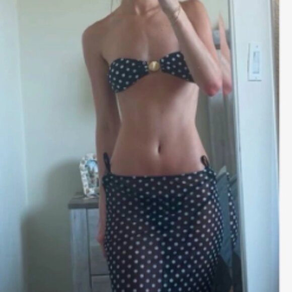 New 3pcs Polka Dot  Bikini Swimwear Set - Picture 1 of 7